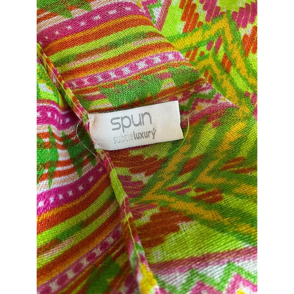 SPUN Subtle Luxury Women Designer Fashion Scarf Wrap Raw Edge 80 x 31” - Picture 4 of 10